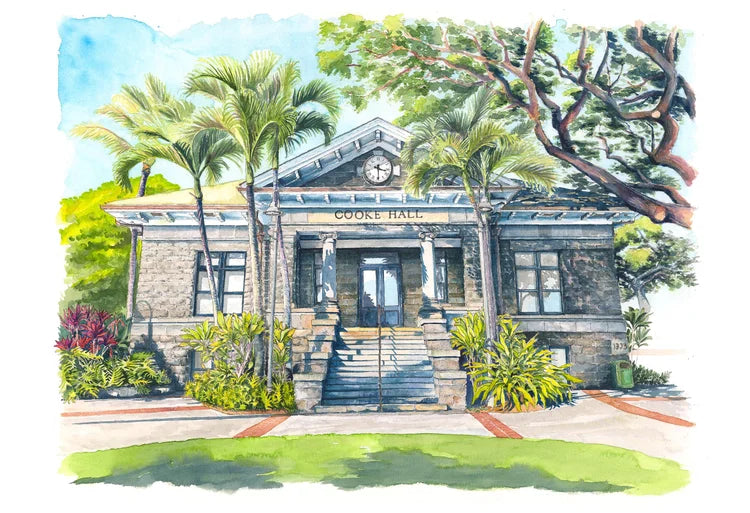 Original Cooke Hall ink & watercolor, 2022