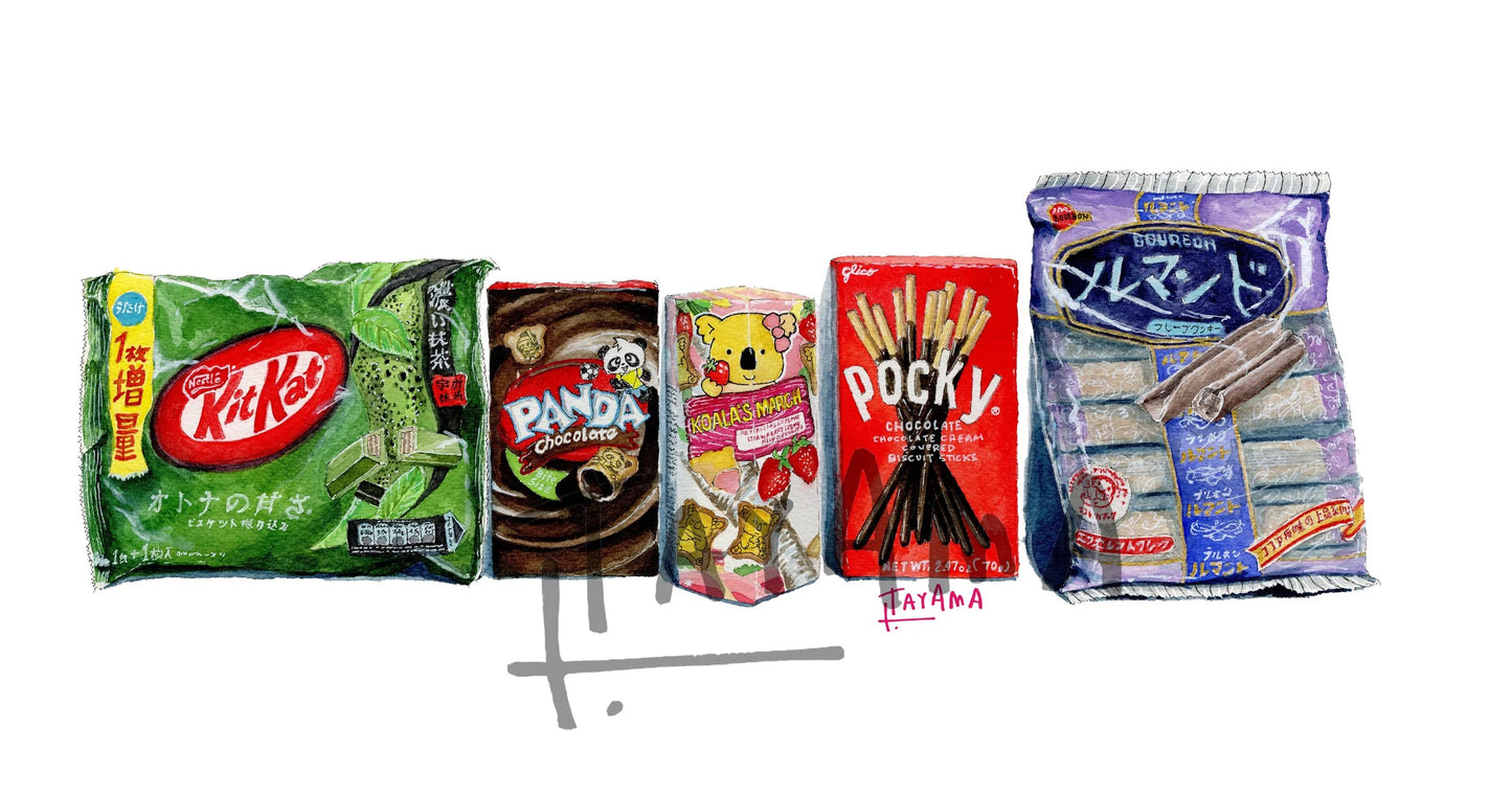 Japanese Snacks Giclee print