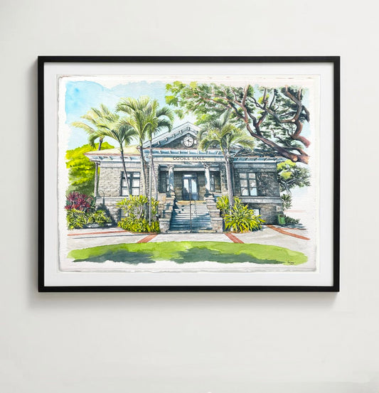 Original Cooke Hall ink & watercolor, 2022