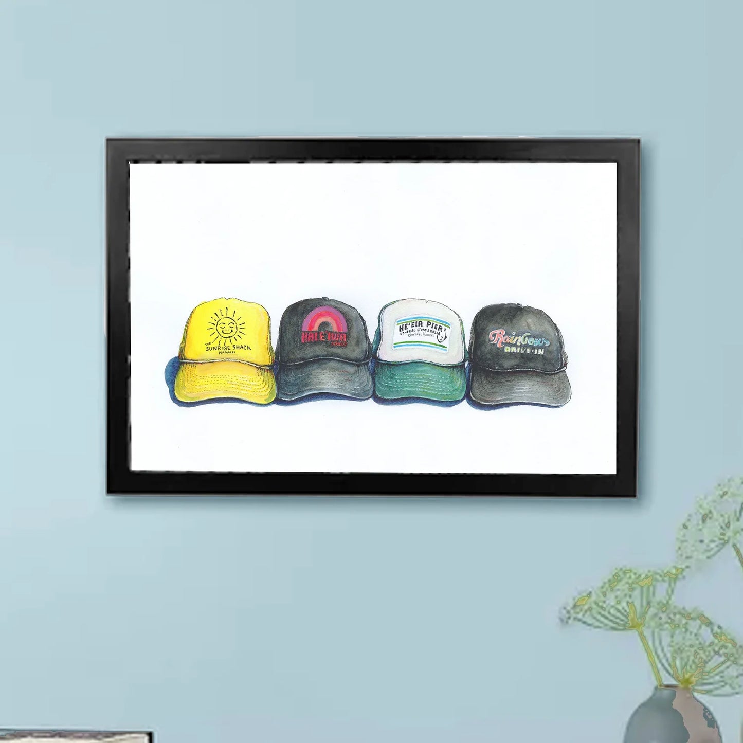 Kamu's Hats Print