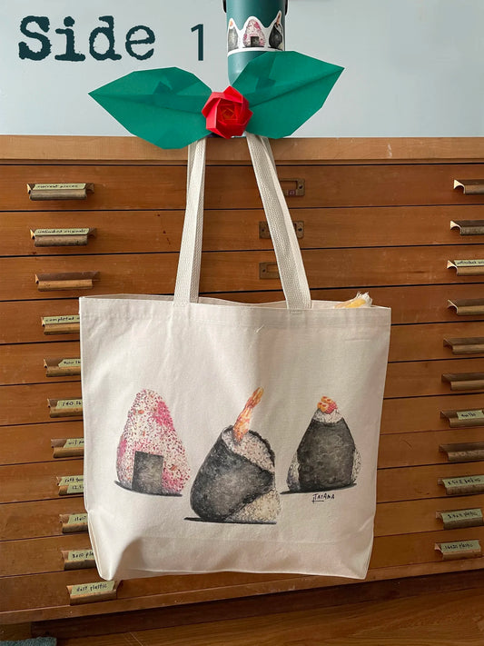 Musubi/Onigiri Large Canvas Tote Bag