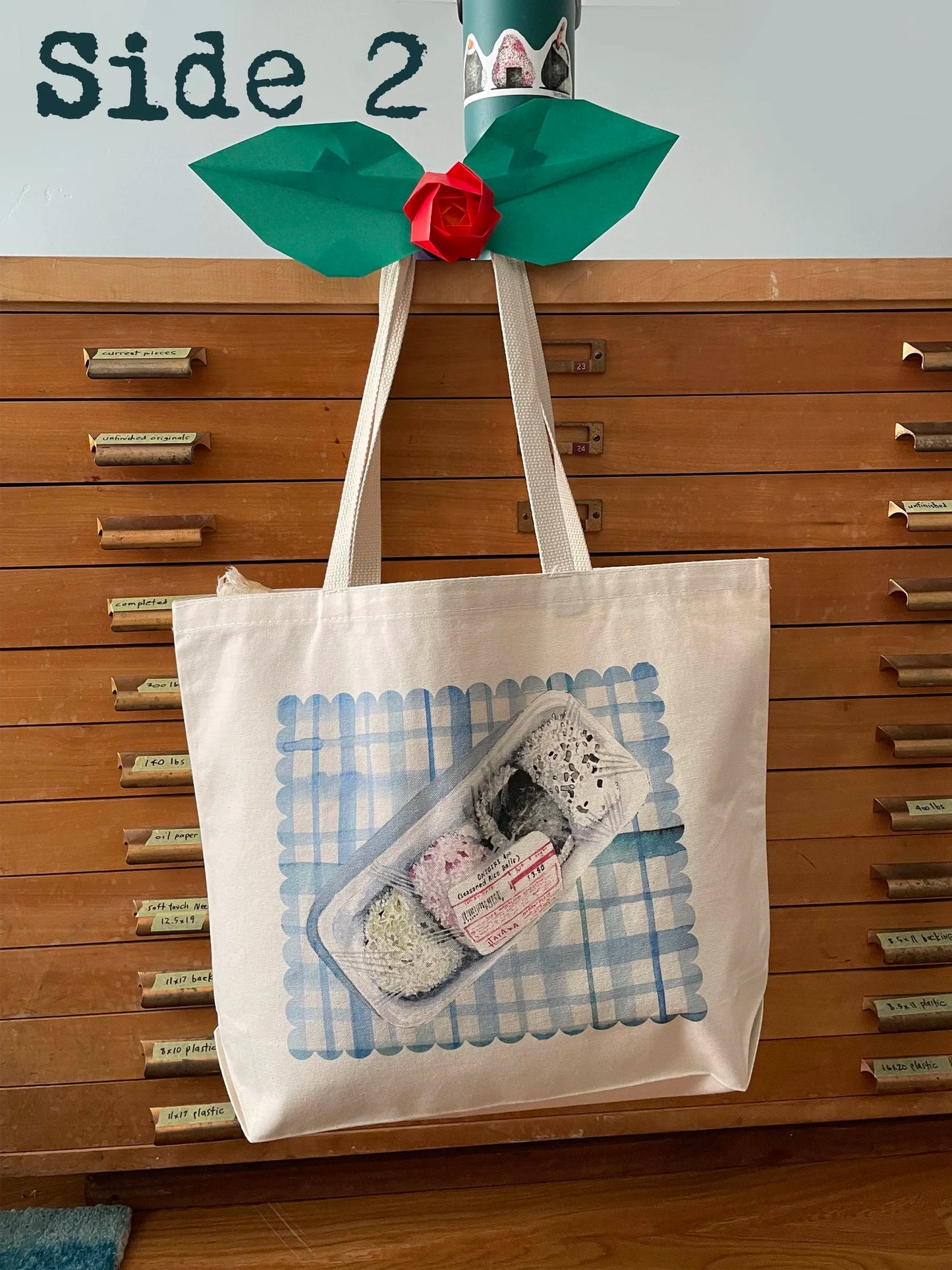 Musubi/Onigiri Large Canvas Tote Bag