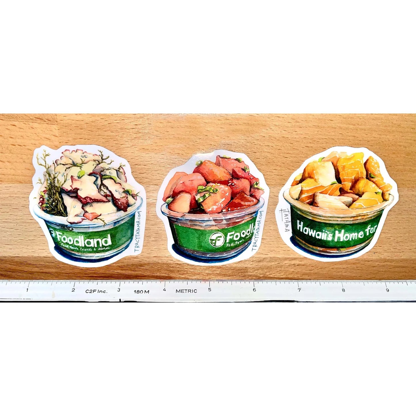 Poke Stickers - set of 3