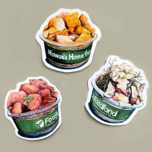 Poke Stickers - set of 3