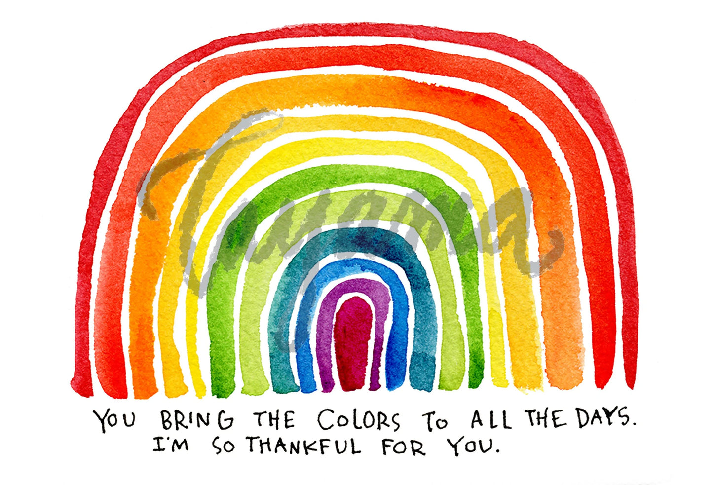 You Bring All the Colors #1 card